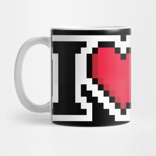 I Love You Video Game Heart T-Shirt Mug